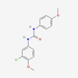 molecular formula C15H15ClN2O3 B5316467 1-(3-Chloro-4-methoxyphenyl)-3-(4-methoxyphenyl)urea 