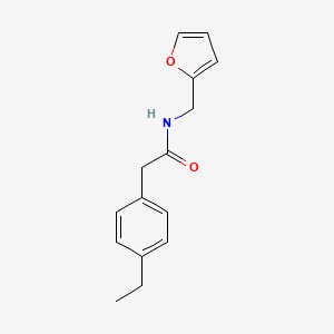 molecular formula C15H17NO2 B5316479 2-(4-ethylphenyl)-N-(2-furylmethyl)acetamide 