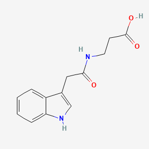 molecular formula C13H14N2O3 B5316505 N-(1H-indol-3-ylacetyl)-beta-alanine 