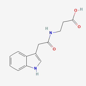 molecular formula C13H14N2O3 B5316505 N-Indolylacetyl-beta-alanine 