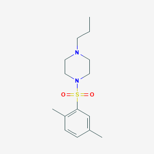molecular formula C15H24N2O2S B5316570 1-[(2,5-dimethylphenyl)sulfonyl]-4-propylpiperazine 