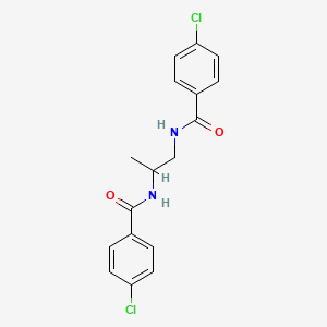 molecular formula C17H16Cl2N2O2 B5316661 N,N'-1,2-propanediylbis(4-chlorobenzamide) 