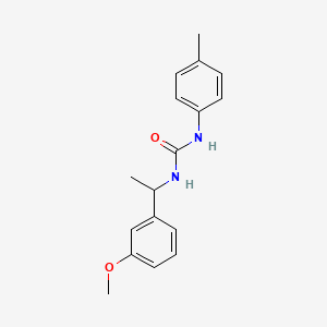 molecular formula C17H20N2O2 B5316710 N-[1-(3-methoxyphenyl)ethyl]-N'-(4-methylphenyl)urea 