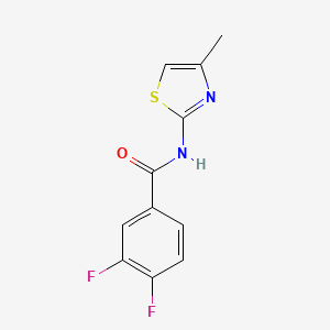 molecular formula C11H8F2N2OS B5316764 3,4-difluoro-N-(4-methyl-1,3-thiazol-2-yl)benzamide CAS No. 418779-61-0