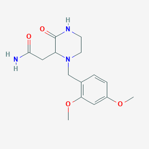 2-[1-(2,4-dimethoxybenzyl)-3-oxo-2-piperazinyl]acetamide