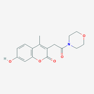 7-hydroxy-4-methyl-3-[2-(4-morpholinyl)-2-oxoethyl]-2H-chromen-2-one