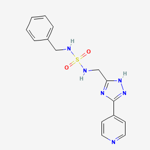 molecular formula C15H16N6O2S B5316809 N-benzyl-N'-[(3-pyridin-4-yl-1H-1,2,4-triazol-5-yl)methyl]sulfamide 