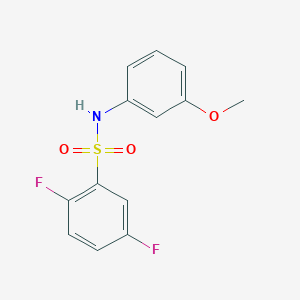 molecular formula C13H11F2NO3S B5316826 2,5-difluoro-N-(3-methoxyphenyl)benzenesulfonamide 