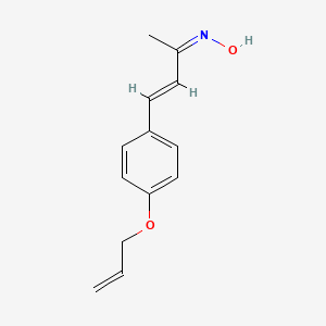 molecular formula C13H15NO2 B5316828 4-[4-(allyloxy)phenyl]-3-buten-2-one oxime 