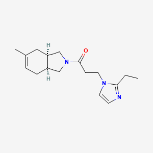 1-[(3aR,7aS)-5-methyl-1,3,3a,4,7,7a-hexahydroisoindol-2-yl]-3-(2-ethylimidazol-1-yl)propan-1-one