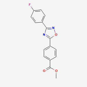 molecular formula C16H11FN2O3 B5316925 methyl 4-[3-(4-fluorophenyl)-1,2,4-oxadiazol-5-yl]benzoate 