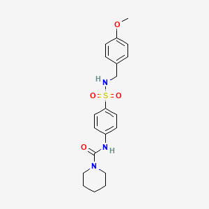 N-[4-[(4-methoxyphenyl)methylsulfamoyl]phenyl]piperidine-1-carboxamide