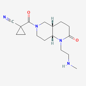 1-{[rel-(4aS,8aR)-1-[2-(methylamino)ethyl]-2-oxooctahydro-1,6-naphthyridin-6(2H)-yl]carbonyl}cyclopropanecarbonitrile hydrochloride