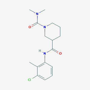 N~3~-(3-chloro-2-methylphenyl)-N~1~,N~1~-dimethylpiperidine-1,3-dicarboxamide