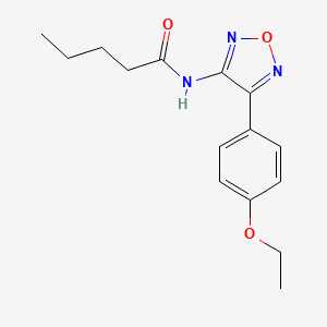 N-[4-(4-ethoxyphenyl)-1,2,5-oxadiazol-3-yl]pentanamide