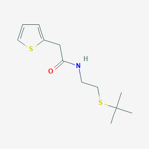 N-[2-(tert-butylthio)ethyl]-2-(2-thienyl)acetamide