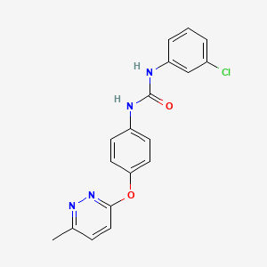 N-(3-chlorophenyl)-N'-{4-[(6-methyl-3-pyridazinyl)oxy]phenyl}urea