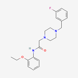 N-(2-ETHOXYPHENYL)-2-{4-[(3-FLUOROPHENYL)METHYL]PIPERAZIN-1-YL}ACETAMIDE