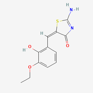 5-(3-ethoxy-2-hydroxybenzylidene)-2-imino-1,3-thiazolidin-4-one