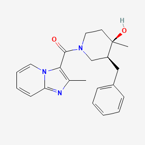 [(3S,4R)-3-benzyl-4-hydroxy-4-methylpiperidin-1-yl]-(2-methylimidazo[1,2-a]pyridin-3-yl)methanone