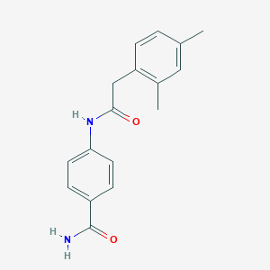 4-{[(2,4-dimethylphenyl)acetyl]amino}benzamide