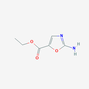 molecular formula C6H8N2O3 B053176 Ethyl 2-aminooxazole-5-carboxylate CAS No. 113853-16-0
