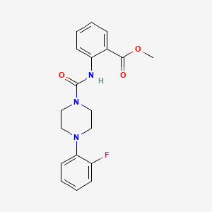 METHYL 2-({[4-(2-FLUOROPHENYL)PIPERAZINO]CARBONYL}AMINO)BENZOATE