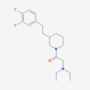 (2-{3-[2-(3,4-difluorophenyl)ethyl]-1-piperidinyl}-2-oxoethyl)diethylamine