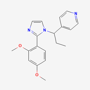 4-{1-[2-(2,4-dimethoxyphenyl)-1H-imidazol-1-yl]propyl}pyridine