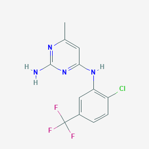 N~4~-[2-chloro-5-(trifluoromethyl)phenyl]-6-methyl-2,4-pyrimidinediamine