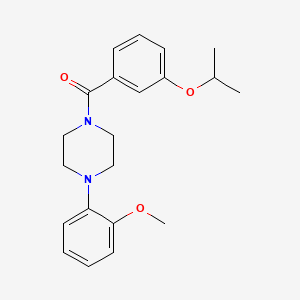 1-(3-isopropoxybenzoyl)-4-(2-methoxyphenyl)piperazine