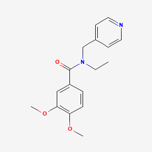 N-ethyl-3,4-dimethoxy-N-(pyridin-4-ylmethyl)benzamide