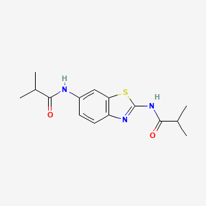 N,N'-1,3-benzothiazole-2,6-diylbis(2-methylpropanamide)