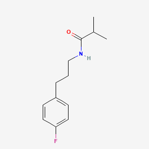 N-[3-(4-fluorophenyl)propyl]-2-methylpropanamide