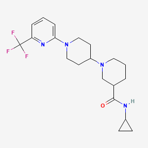 N-cyclopropyl-1'-[6-(trifluoromethyl)pyridin-2-yl]-1,4'-bipiperidine-3-carboxamide