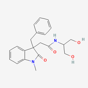 2-(3-benzyl-1-methyl-2-oxo-2,3-dihydro-1H-indol-3-yl)-N-[2-hydroxy-1-(hydroxymethyl)ethyl]acetamide