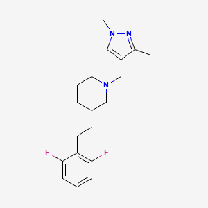 3-[2-(2,6-difluorophenyl)ethyl]-1-[(1,3-dimethyl-1H-pyrazol-4-yl)methyl]piperidine