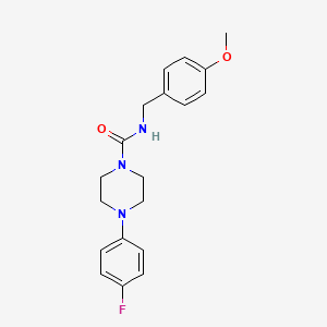 molecular formula C19H22FN3O2 B5318899 4-(4-fluorophenyl)-N-(4-methoxybenzyl)-1-piperazinecarboxamide 