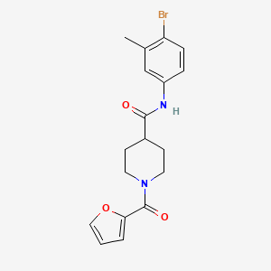 N-(4-BROMO-3-METHYLPHENYL)-1-(2-FURYLCARBONYL)-4-PIPERIDINECARBOXAMIDE