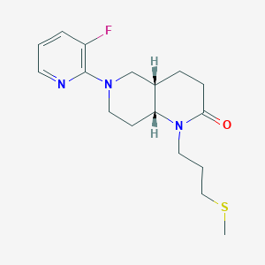 (4aS*,8aR*)-6-(3-fluoropyridin-2-yl)-1-[3-(methylthio)propyl]octahydro-1,6-naphthyridin-2(1H)-one