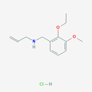 N-[(2-ethoxy-3-methoxyphenyl)methyl]prop-2-en-1-amine;hydrochloride