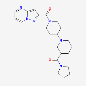 1'-(pyrazolo[1,5-a]pyrimidin-2-ylcarbonyl)-3-(pyrrolidin-1-ylcarbonyl)-1,4'-bipiperidine