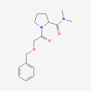 molecular formula C16H22N2O3 B5321191 1-[(benzyloxy)acetyl]-N,N-dimethylprolinamide 