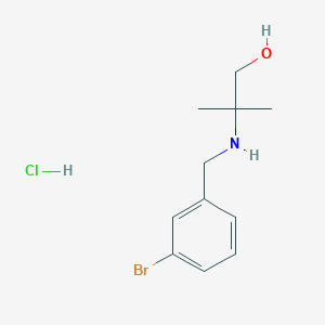 molecular formula C11H17BrClNO B5321224 2-[(3-bromobenzyl)amino]-2-methyl-1-propanol hydrochloride CAS No. 1048664-81-8