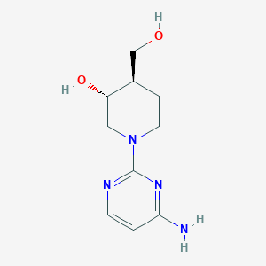 molecular formula C10H16N4O2 B5321346 (3R,4R)-1-(4-aminopyrimidin-2-yl)-4-(hydroxymethyl)piperidin-3-ol 