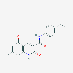 N-(4-isopropylphenyl)-7-methyl-2,5-dioxo-1,2,5,6,7,8-hexahydro-3-quinolinecarboxamide