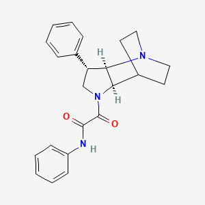 2-oxo-N-phenyl-2-[(2R*,3S*,6R*)-3-phenyl-1,5-diazatricyclo[5.2.2.0~2,6~]undec-5-yl]acetamide