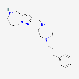 2-{[4-(3-phenylpropyl)-1,4-diazepan-1-yl]methyl}-5,6,7,8-tetrahydro-4H-pyrazolo[1,5-a][1,4]diazepine