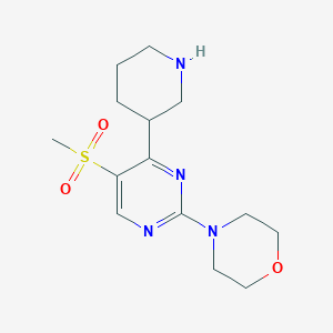 4-[5-(methylsulfonyl)-4-piperidin-3-ylpyrimidin-2-yl]morpholine