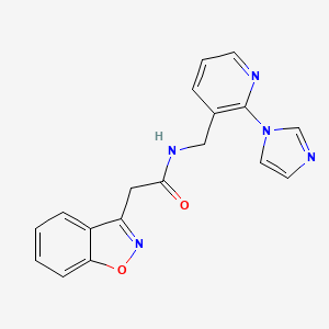 2-(1,2-benzisoxazol-3-yl)-N-{[2-(1H-imidazol-1-yl)pyridin-3-yl]methyl}acetamide